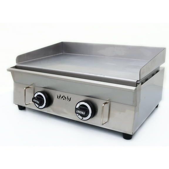 LPG Gas Grill Griddle Stainless Steel Commercial Countertop Griddle with Adjustable Temperature Control