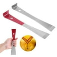 thumbnail image 3 of 2PCS Pry Bar Scraper Nail Puller Stainless Steel Flat Crowbar Angled Edge Pry Bar for Pulling and Scraping Tool Bee Gear, 3 of 9