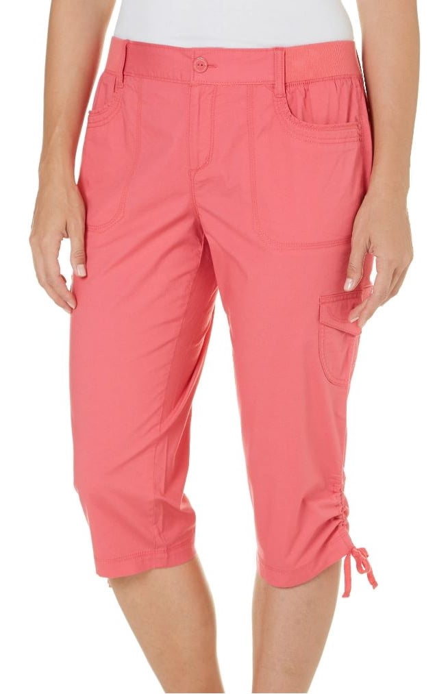 Lillie Skimmer Capri Pants (Coral Punch 