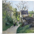 thumbnail image 1 of ARTCANVAS The Great Walnut At The Hermitage Canvas Art Print by Camille Pissarro - Size: 18" x 18" (1.50" Deep), 1 of 9