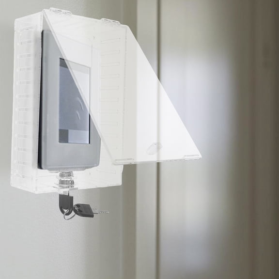 EXHUMKY Universal Thermostat Lock Box Plastic Transparent 1 Set
