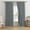 Dark Grey, variant on Sage Green Blackout Curtains 84 Inch Length, Back Tab Rod Pocket Hooks Window Treatment Farmhouse Spring Boho Linen Textured Long Drapes for Bedroom Living Room W50 x L84, 2 Panels Set