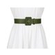 thumbnail image 4 of Cinturones Pura para Damas Talla Grande INSPIRE CHIC, Cinturón de Hebilla Rectangular Ajustable de Cintura Ancha para Vestido 35.04-41.34" Verde, 4 of 4
