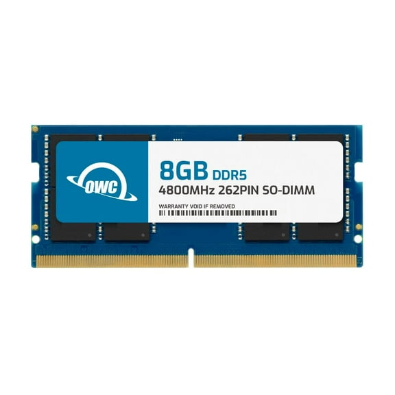 OWC 8GB DDR5 4800 PC5-38400 CL40 1Rx8 262-pin 1.1V Non-ECC SODIMM Memory RAM Module Upgrade for Select Laptops or All-in-One Systems