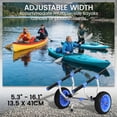 thumbnail image 4 of Soozier Chariot de Kayak avec Largeur Réglable et Grandes Roues, Bleu Ciel, 4 of 10