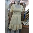 thumbnail image 5 of Sakmal Midi Summer Dresses for Women 2025 Sundress Ruffle Plus Size Dress Solid Short Sleeve Dresses, 5 of 5