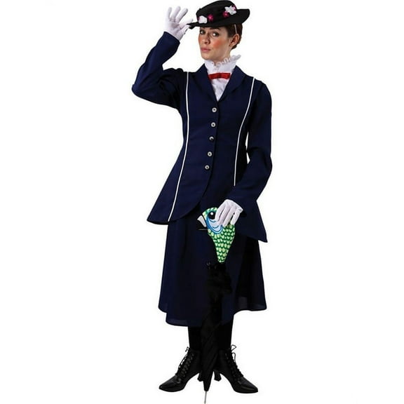 Orion Costumes Magical Nanny Adult Costume w/ Parrot Head Umbrella Cover - Small Female