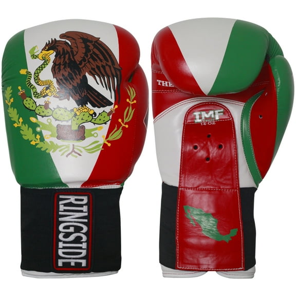 Ringside Limited Edition Mexico IMF Tech Boxing Gloves for Sparring, Multicolor, 16 oz