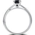 thumbnail image 3 of Arista 2.00 Ct Black Diamond Solitaire Ring in Sterling Silver, 3 of 4