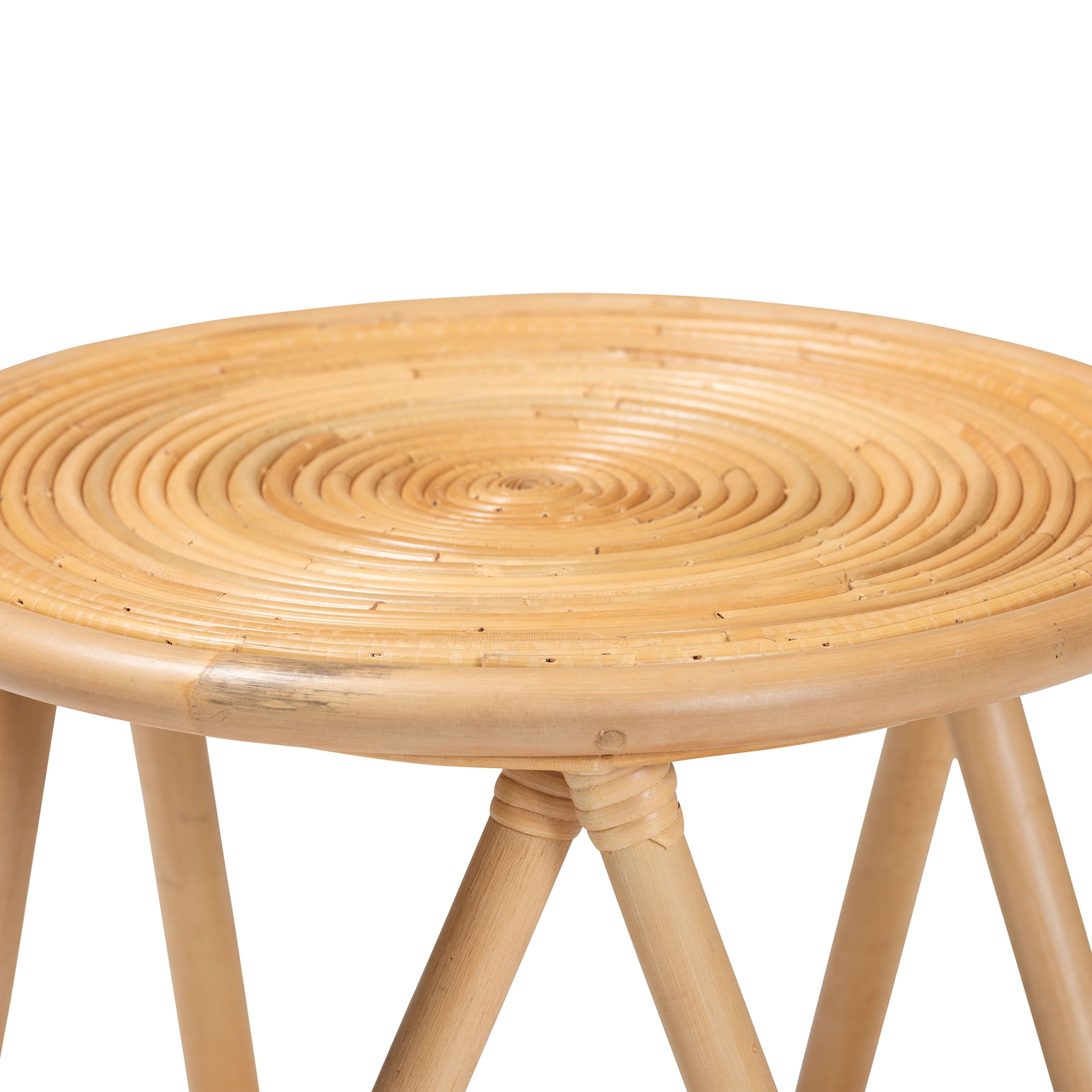 bali & pari Rinjani Rattan End Table, Brown