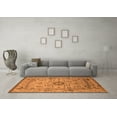 thumbnail image 3 of Ahgly Company Indoor Round Oriental Orange Industrial Area Rugs, 3' Round, 3 of 4