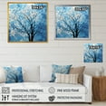 thumbnail image 4 of Designart "Serene Blue Tree Minimalism I" Landscape Trees Canvas Wall Art, 4 of 7