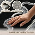 thumbnail image 6 of ODIKA 2'x3' Washable Accent Rug Pet Friendly, Bedside Mat Snake Moody Gothic Serpent Stripes Abstract Scale Coiled Border for Bedroom, Nursery, RV, 6 of 7