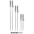thumbnail image 2 of Sorbus 2-Pack Stainless Steel Torches - 5 ft. Long Garden Patio Décor  (Silver - Cylinder), 2 of 10
