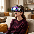 thumbnail image 6 of GJX 2026 New Vr Headset with Remote Controller,3D Vr Glasses Virtual Reality Glasses for 5-7 Smart Phone for Iphone Android Games,Movies, 6 of 7