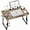 Carbonized, variant on Laptop Bed Desk Height Adjustable, Bed Laptop Table with USB/Storage Drawer/Cup Holder/Tablet Stand/Book Shelf, Foldable Breakfast Tray Portable for Reading Writing, Bed, Sofa & Floor, Wood