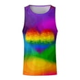 thumbnail image 4 of ZRBYWB Men's Tank Top Male Summer Festival Carnival Tank Tops Colorful Themed Sleeveless Top Comfort, 4 of 5