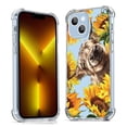 thumbnail image 1 of Highland Cow Sunflower Clear Case for iPhone 13,Aesthetic Art Design Case for Men Women,Unique Soft Transparent TPU Bumper Case Cover, 1 of 5