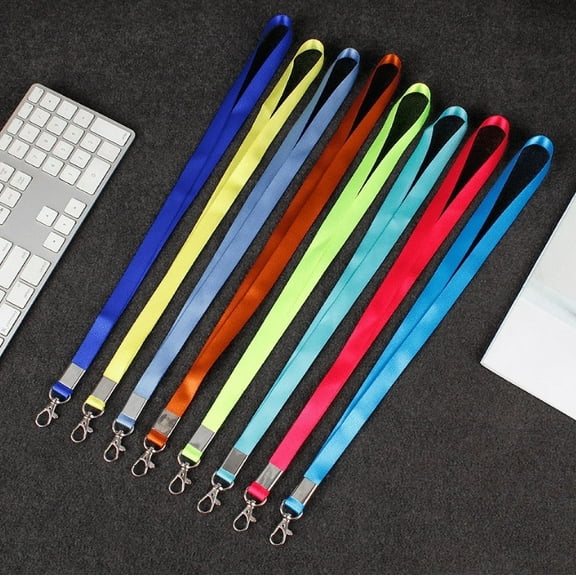 Totowood 10 PCS Badge Lanyards Flat Lanyards for ID Card Badges Bulk Lanyards with Swivel J Hook Clip for Office Workers, Teachers