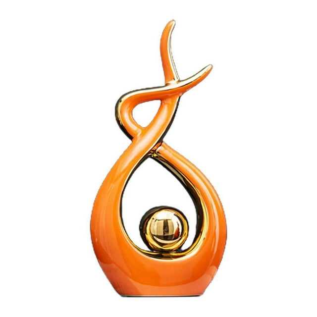 Modern Abstract Art Ceramic Statue Table Decorations Home Decor for Dining Room Living Room Office Centerpiece