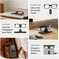 thumbnail image 2 of BOBOVR CG2 3-in-1 Charging Dock Compatible with Ray-Ban Meta Smart AI Glasses Magnetic Charging Station with Battery Clip & Case, 2 of 7