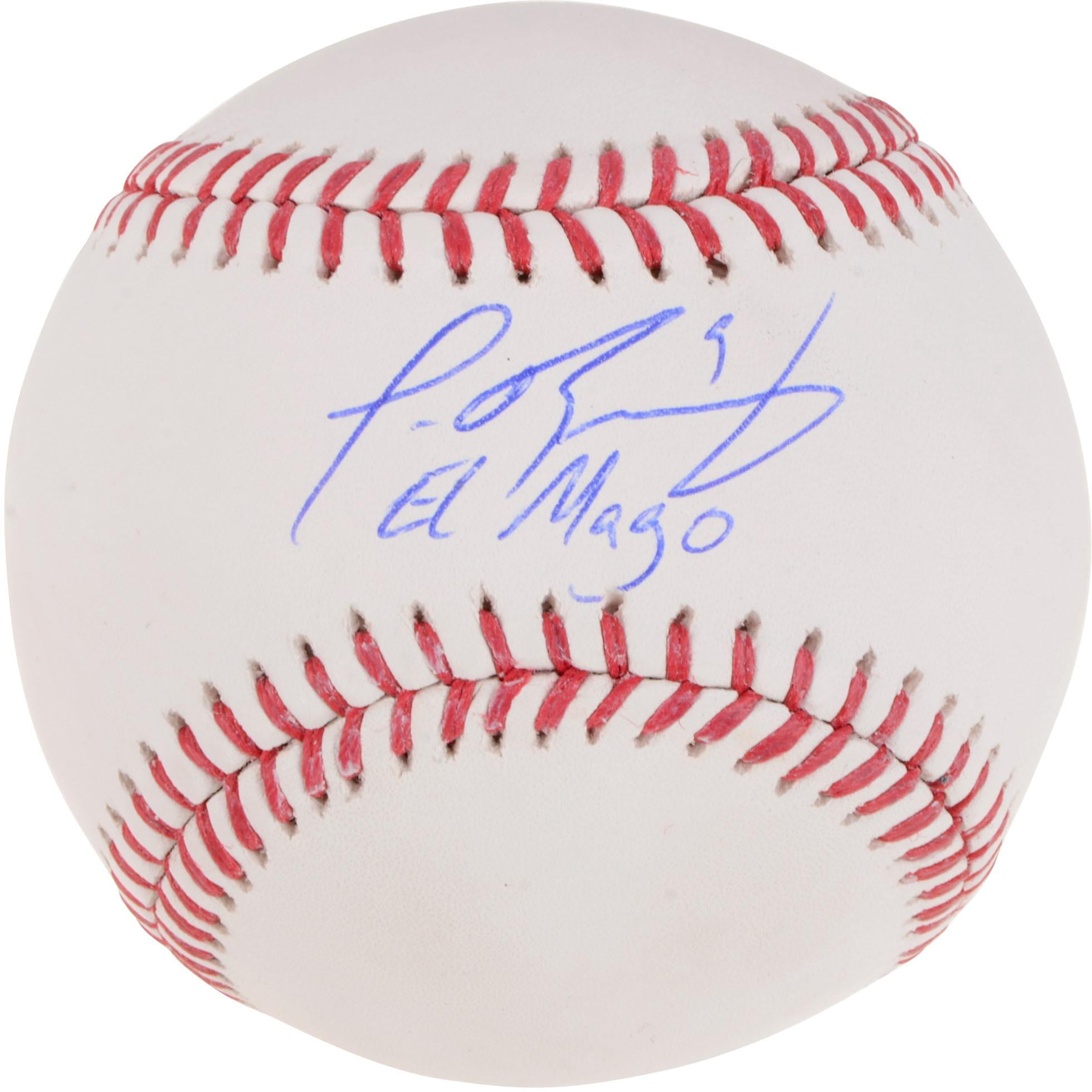 javier baez autographed baseball