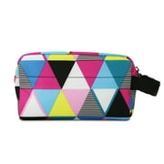PackIt Freezable Snack Box, Triangle Stripe, with Buckle Handle, Built with ECOFREEZE® Technology