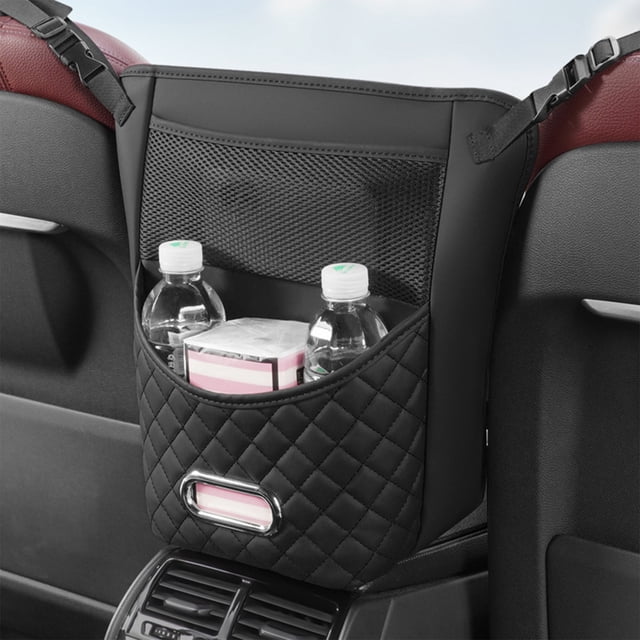 Danhjin Storage Pouch Multifunctional Vehicle Storage Bag Rear Seat Back Hanging Storage Bag In the Car With Practical Garbage Bucket