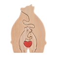 thumbnail image 1 of Estatua de la Familia del Oso de Madera Rompecabezas de Arte Familiar Adorno de Escritorio Rompecabezas del CorazóN Familiar DecoracióN del Hogar Regalo del DíA de la Madre,B, 1 of 1