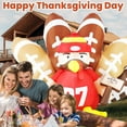 thumbnail image 4 of 8ft Long Football Party Decorations Blow up Turkey No.87, Thanksgiving Football Turkey Inflatable,Football Mascot Inflatables with Built-in LED Lights for Outdoor Garden Lawn Decor, 4 of 11