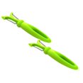 thumbnail image 1 of Oleegame 2 Pcs Raboteuse Double Tête Melon et Fruits Raboteuse Multi-Usage Couteau à Fruits Vert, 1 of 9
