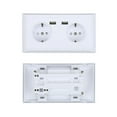 thumbnail image 4 of USB EU Wall Socket, Multi-Functional EU Plug 250V 6.3x3.35x1.97in Electrical Wall Outlet, Double Eu Plug Sockets For Hotel Home, 4 of 8