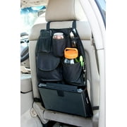 YupbizAuto Car Auto Front/Back Seat Organizer Cell Phone Holder Multi-Pocket Travel Storage Bag, Black Color