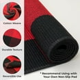 thumbnail image 4 of iOhouze Outdoor Rugs 2.3x3.6 Black and Red Checked Rug Christmas Door Mat Washable Layered Front Door Mat for Porch Entryway Farmhouse, 4 of 7