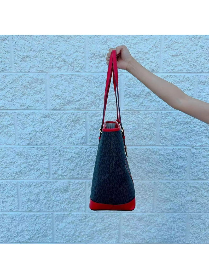 Michael Kors 35T0Gtvt3V Jet Set Travel Large Signature Pvc Top Zip