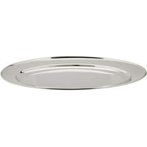 Carlisle WINCO Oval Platter - Serving - Stainless Steel Body - 1 Each