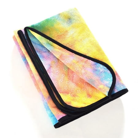 UPC: 0702038294535 | Tie Dye Yoga Mat Towel with Slip-Resistant Grip Dots
