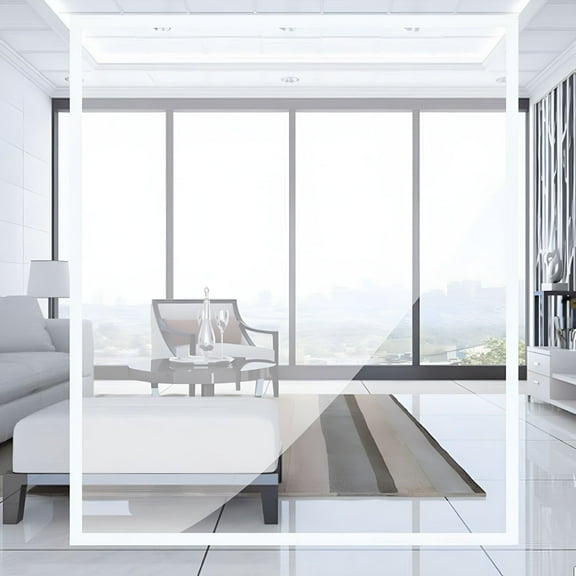 SELIVO Window Insulation Kit Winter Windproof Thermal Indoor Plastic Curtain Window Insulation Kit Transparent Film with Adhesive Straps