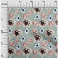 thumbnail image 1 of oneOone Cotton Poplin Dusty Green Fabric Flower Watercolor Sewing Craft Project Fabric Prints By Yard 42 Inche Wide, 1 of 4