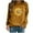 Khaki, variant on Ichuanyi Womens Fall Tops, Womens Casual Hoodies Jumper Tops Ladies Sunflower Print Sweatshirt Blouse Tee