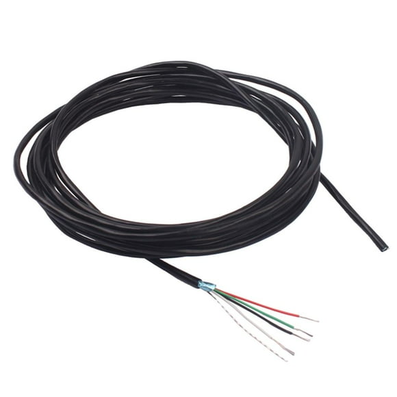 1 Cable Negro de 4 Conductores 24 AWG para de Guitarra de 3 M/118 Pulgadas de Longitud. Yuyangstore Alambre blindado de la guitarra