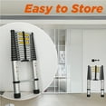 thumbnail image 5 of MAYEERTY Telescoping Ladder 14.5FT, Telescopic Extension Ladder, Aluminum Alloy Portable Folding Ladder for Indoor Outdoor, Heavy Duty 300 lbs Load, 5 of 6