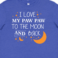 thumbnail image 4 of Inktastic I Love My Paw Paw To The Moon and Back Youth T-Shirt, 4 of 5