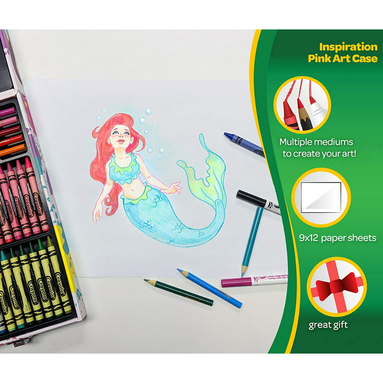 Crayola Inspiration Art Case, Art Set, Gifts for Kids, Age 4, 5, 6, 7  (Styles May Vary), includes 64 Crayons, 20 Short Colored Pencils, 40  Washable Markers and 15 Paper Sheets : Everything Else 