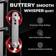 thumbnail image 3 of Mikolo Pulley system for home gym, Aluminum GYM Pulley Wheel Universal Aluminum Alloy Bearing Pulley Wheel for Cable Machine Gym Equipment Part Garage Door, 18PCS, 3 of 7