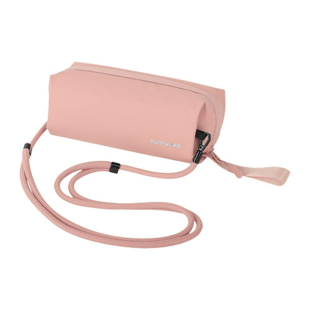 Estuche para cámara, accesorios de viaje, soporte impermeable, bolso resistente y compacto. Rosa