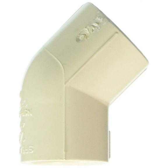 CPVC 45 Degree Elbow, Schedule SDR-11, 1/2" Pipe Size, CTS Hub