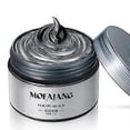 thumbnail image 1 of Cera de color temporal para cabello oscuro, lavable, para hombres y mujeres, color negro (120 g)., 1 of 5