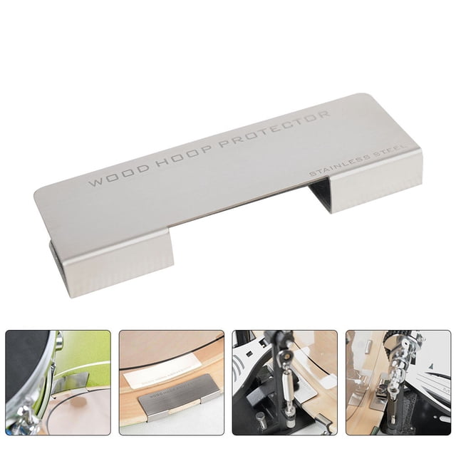 unbranded Reusable Silver Drum Hoops Damper with Anti Slip Layer for Drum Protection