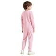 thumbnail image 2 of SiiRoh Special Needs Adaptive Clothing Children Long Sleeve Cotton Bodysuit Boys Long Leg Zip Back Jumpsuit Orange Pink 8, 2 of 7